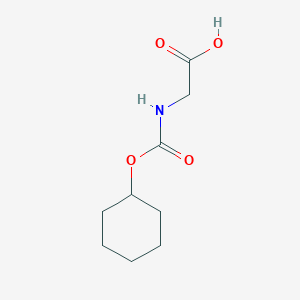 molecular formula C9H15NO4 B8398261 N-[(Cyclohexyloxy)carbonyl]glycine 