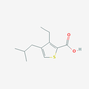 molecular formula C11H16O2S B8398267 3-Ethyl-4-isobutyl-thiophene-2-carboxylic acid 