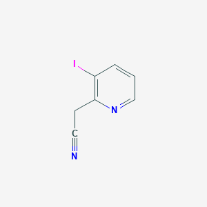 molecular formula C7H5IN2 B8398323 2-(3-Iodopyridin-2-yl)acetonitrile 