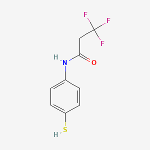 molecular formula C9H8F3NOS B8398343 Propanamide, 3,3,3-trifluoro-N-(4-mercaptophenyl)- CAS No. 936548-80-0