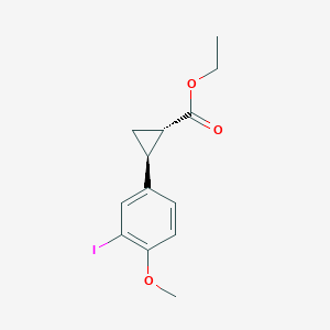 ethyl (1S,2S)-2-(3-iodo-4-methoxyphenyl)cyclopropanecarboxylate