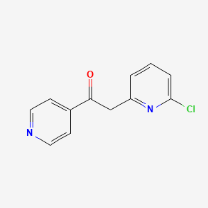 2-(6-Chloro-2-pyridinyl)-1-(4-pyridinyl)ethanone