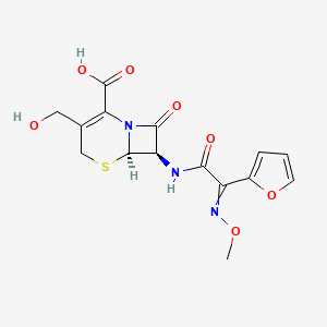 (6R,7R)-3-Hydroxymethyl-7-[2-(fur-2-yl)-2-methoxyiminoacetamido]ceph-3-em-4-carboxylic acid