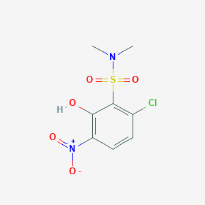 molecular formula C8H9ClN2O5S B8398449 N,N-Dimethyl-6-chloro-2-hydroxy-3-nitrobenzenesulfonamide 