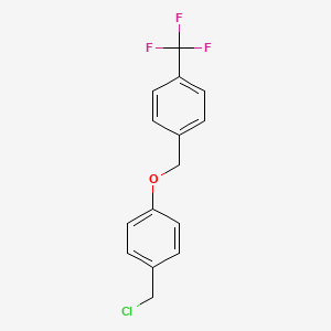 1-(4-Trifluoromethyl-benzyloxy)-4-chloromethyl-benzene