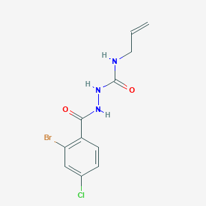 molecular formula C11H11BrClN3O2 B8398464 N-Allyl-2-(2-bromo-4-chlorobenzoyl)hydrazinecarboxamide 