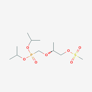 molecular formula C11H25O7PS B8398476 (R)-2-((diisopropoxyphosphoryl)methoxy)propyl methanesulfonate 