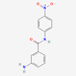 molecular formula C13H11N3O3 B8398615 3-amino-N-(4-nitrophenyl)benzamide 