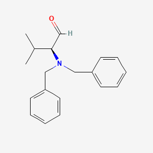 molecular formula C19H23NO B8398622 (2S)-2-(Dibenzylamino)3-methylbutanal 
