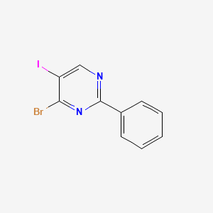 4-Bromo-5-iodo-2-phenylpyrimidine