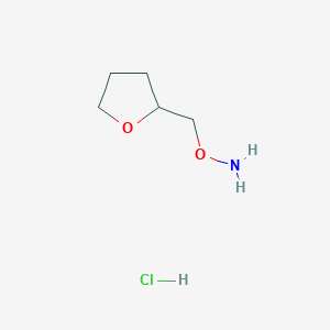 molecular formula C5H12ClNO2 B8398665 Tetrahydrofur-2-ylmethoxyamine hydrochloride 