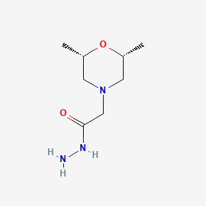 2-[(2R,6S)-2,6-Dimethyl-4-morpholinyl]acetohydrazide