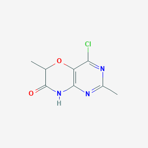 4-chloro-2,6-dimethyl-6,7-dihydro-8H-pyrimido[5,4-b][1,4]oxazin-7-one