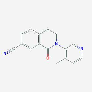 2-(4-Methyl-pyridin-3-yl)-1-oxo-1,2,3,4-tetrahydro-isoquinoline-7-carbonitrile