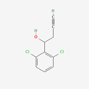 molecular formula C10H8Cl2O B8398774 1-(2,6-Dichlorophenyl)but-3-yn-1-ol 