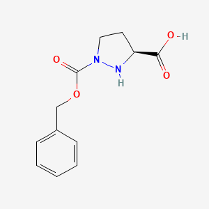 (S)-1-((Benzyloxy)carbonyl)pyrazolidine-3-carboxylic acid