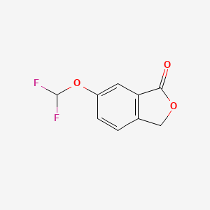 molecular formula C9H6F2O3 B8398811 6-difluoromethoxy-3H-isobenzofuran-1-one 