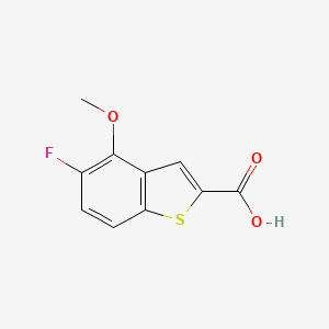 molecular formula C10H7FO3S B8398897 4-Methoxy-5-fluoro-1-benzothiophene-2-carboxylic acid 