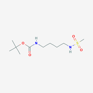 molecular formula C10H22N2O4S B8398932 Tert-butyl[4-(methanesulfonylamino)butyl]carbamate 