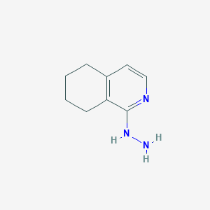 molecular formula C9H13N3 B8398976 (5,6,7,8-Tetrahydro-isoquinolin-1-yl)-hydrazine 