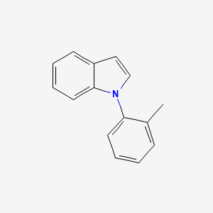molecular formula C15H13N B8399169 1-(2-Methylphenyl)-1H-indole 