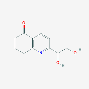 molecular formula C11H13NO3 B8399187 2-(1,2-dihydroxyethyl)-7,8-dihydroquinolin-5(6H)-one 