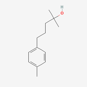 molecular formula C13H20O B8399197 2-Methyl-5-(p-tolyl)-pentan-2-ol 