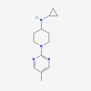 molecular formula C13H20N4 B8399225 Cyclopropyl-[1-(5-methyl-pyrimidin-2-yl)-piperidin-4-yl]amine 