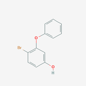 molecular formula C12H9BrO2 B8399246 4-Bromo-3-phenoxyphenol 