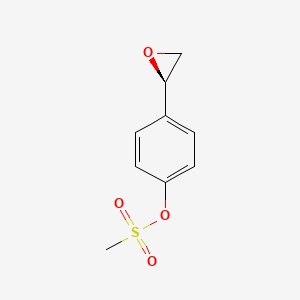 molecular formula C9H10O4S B8399277 4-((S)-oxiranyl)phenyl methanesulfonate 