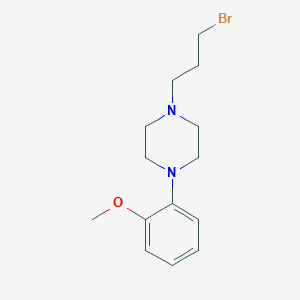 molecular formula C14H21BrN2O B8399370 1-Bromo-3-[4-(2-methoxyphenyl)piperazin-1-yl]propane 