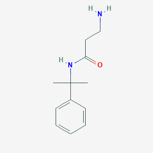 molecular formula C12H18N2O B8399463 N-(alpha,alpha-dimethylbenzyl)-3-aminopropionamide 