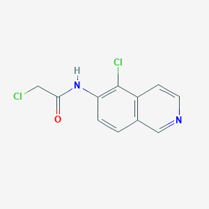 molecular formula C11H8Cl2N2O B8399487 2-chloro-N-(5-chloro-isoquinolin-6-yl)acetamide 