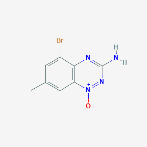 molecular formula C8H7BrN4O B8399498 3-Amino-5-bromo-7-methyl-1,2,4-benzotriazine-1-oxide 