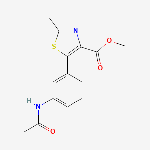 5-(3-acetylamino-phenyl)-2-methyl-thiazole-4-carboxylic Acid Methyl Ester