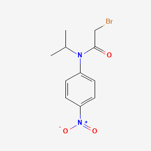molecular formula C11H13BrN2O3 B8399572 n-Bromoacetyl-n-isopropyl-4-nitro-aniline 