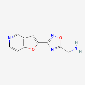 C-(3-furo[3,2-c]pyridin-2-yl-[1,2,4]oxadiazol-5-yl)-methylamine