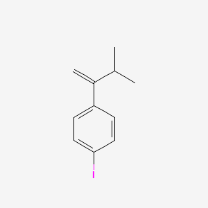 molecular formula C11H13I B8399606 1-Iodo-4-(2-methyl-1-methylene-propyl)-benzene 
