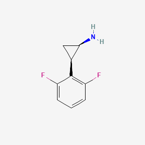 molecular formula C9H9F2N B8399620 cis-2-(2,6-Difluorophenyl)cyclopropylamine 