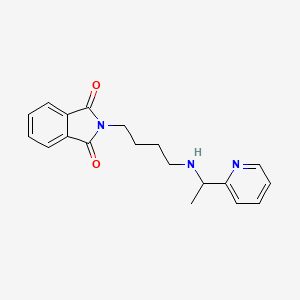 molecular formula C19H21N3O2 B8399632 2-[4-(1-Pyridin-2-yl-ethylamino)-butyl]-isoindole-1,3-dione 