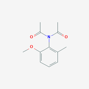 molecular formula C12H15NO3 B8399686 N-acetyl-N-(2-methoxy-6-methylphenyl)acetamide 