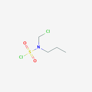 molecular formula C4H9Cl2NO2S B8399779 N-chloromethyl-N-propylsulfamic acid chloride 