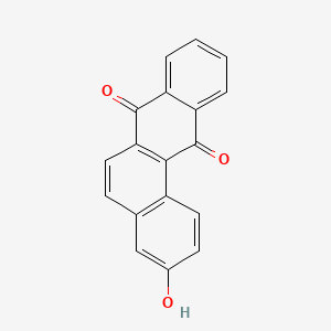 molecular formula C18H10O3 B8399787 Benz(a)anthracene-7,12-dione, 3-hydroxy- CAS No. 60549-33-9