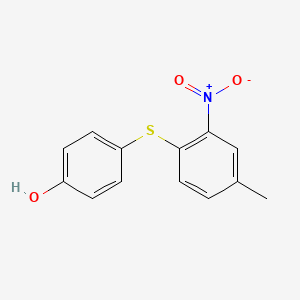 molecular formula C13H11NO3S B8399836 4-(4-Methyl-2-nitro-phenylsulfanyl)-phenol 