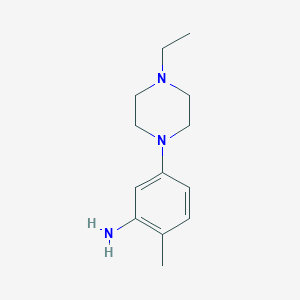 molecular formula C13H21N3 B8399871 5-(4-Ethyl-piperazin-1-yl)-2-methyl-phenylamine CAS No. 1007211-95-1