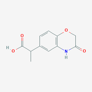 2-(3,4-Dihydro-3-oxo-2H-benzo[b][1,4]oxazin-6-yl)propanoic acid