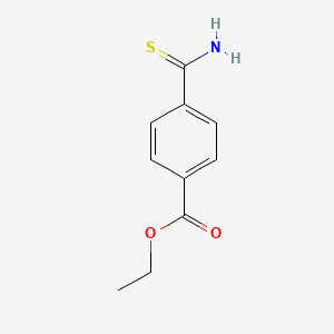 molecular formula C10H11NO2S B8399912 Ethyl 4-carbamothioylbenzoate CAS No. 78950-31-9