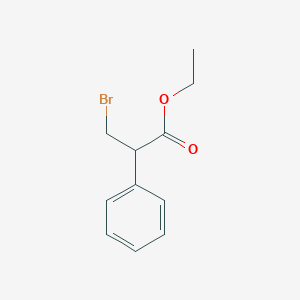 molecular formula C11H13BrO2 B8399955 Ethyl 4-bromo-3-phenylpentanoate 