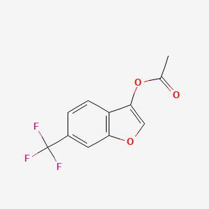 [6-(trifluoromethyl)-1-benzofuran-3-yl] acetate