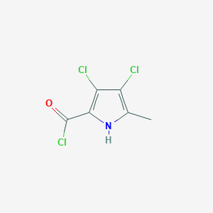 molecular formula C6H4Cl3NO B8400085 3,4-Dichloro-5-methyl-1H-pyrrole-2-carbonyl chloride CAS No. 848500-48-1